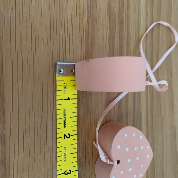 Set of 6 Vintage Country Wooden Hearts on Ribbons - Picture 6 of 10